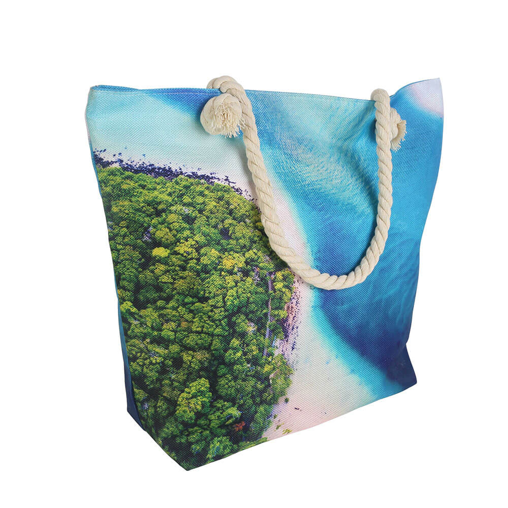 Sac de plage avec zip intérieur (50x45x15cm)