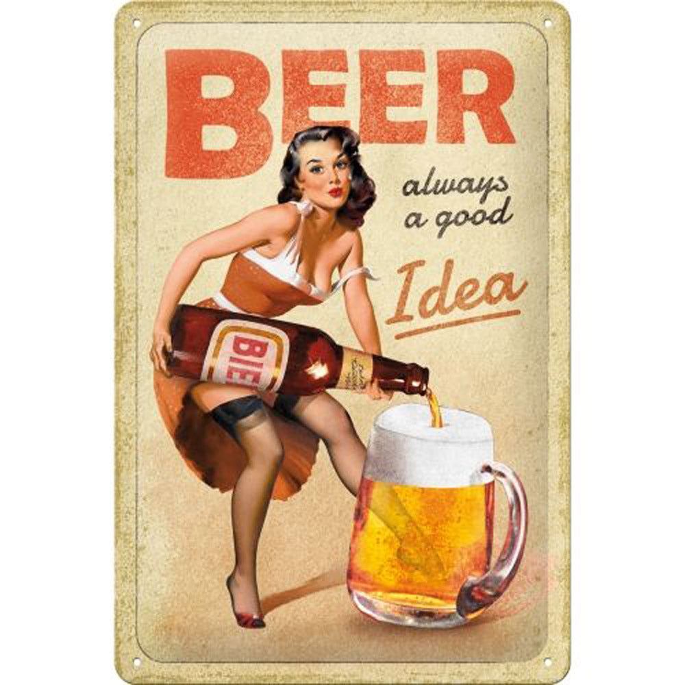 Nostalgic-Art Beer Is Always A Good Idea Sign (Medium)