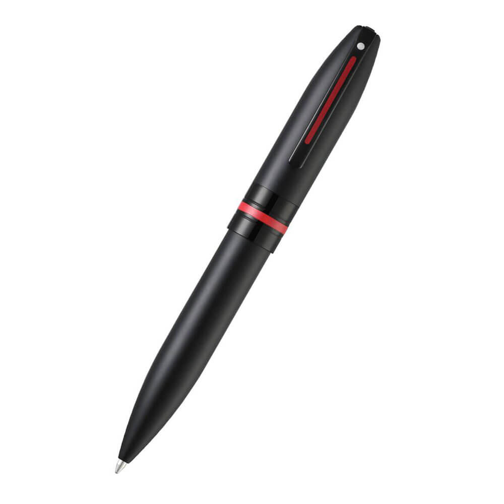 Pictogram Ballpoint Pen met glanzende zwarte PVD -trim