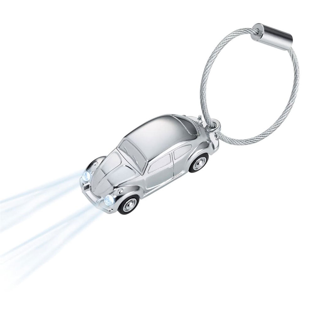 Troika VW voertuig Keyring met LED -licht (zilver)