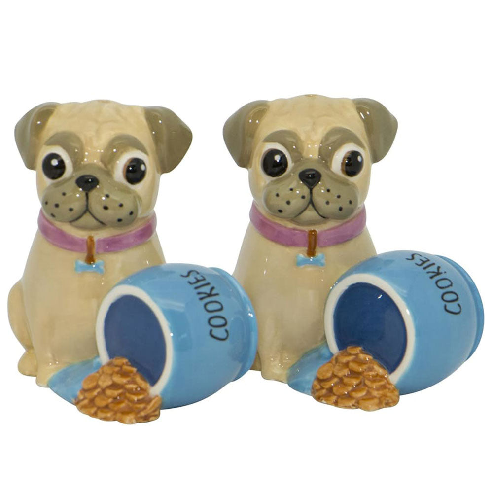 Dakota Pug with Cookies Salt and Pepper Shaker Set