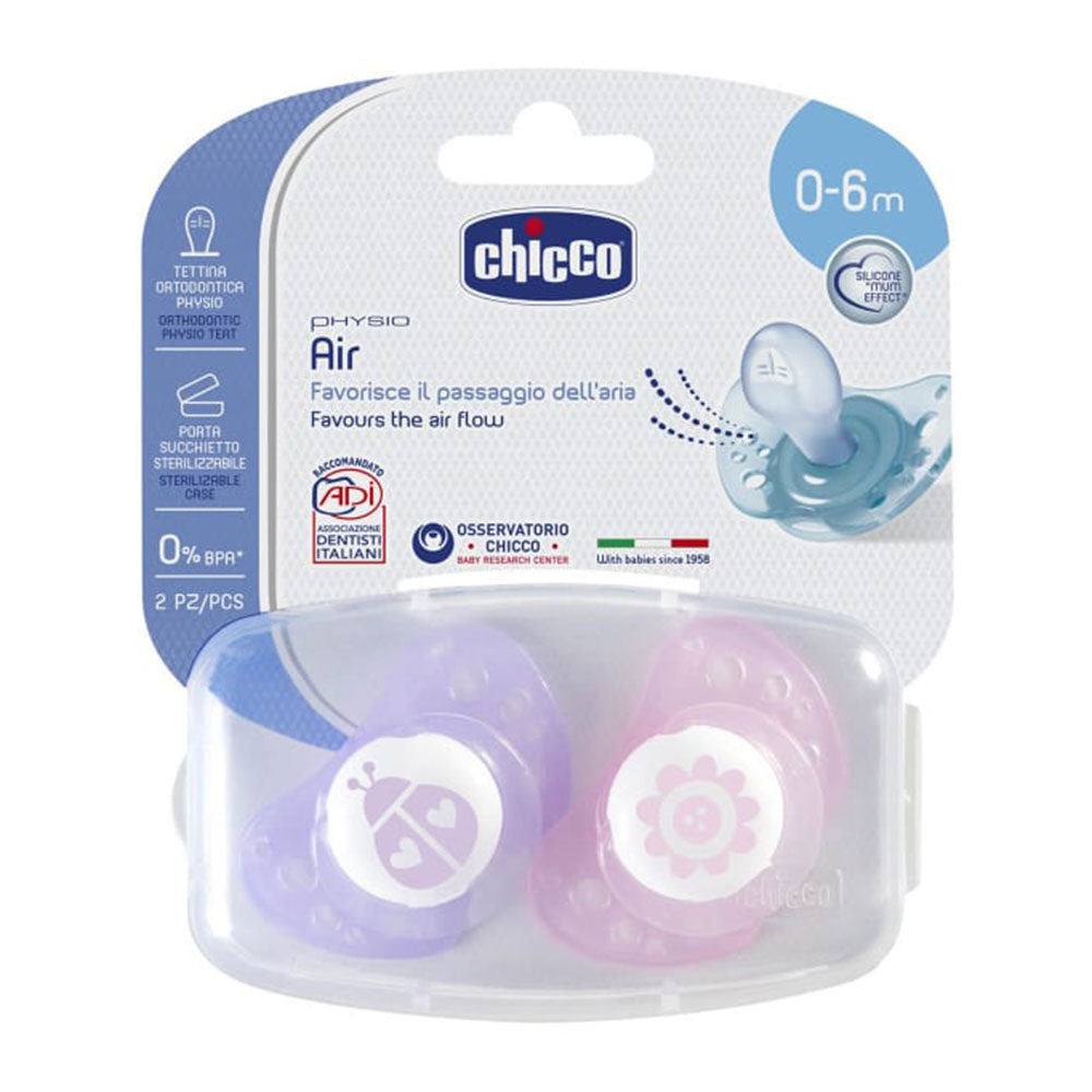 Chicco Physio Soother für GIR 2PK (0-6m)