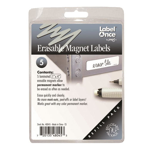 Erasable Magnet Labels