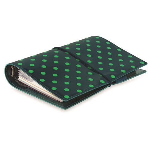 Filofax Domino Spots Patent Personal Organiser (Pine)