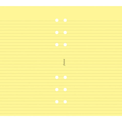 Filofax Ruled Personal Notepaper Refill (Yellow)