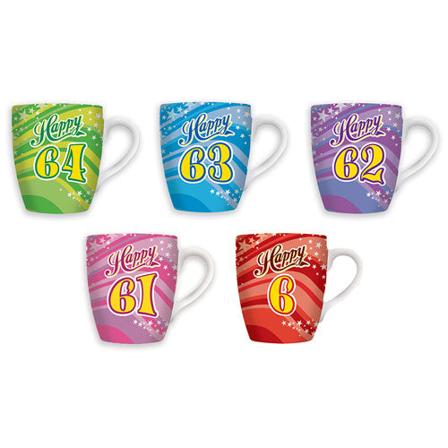 Birthday Happy 60s Celebration Mug