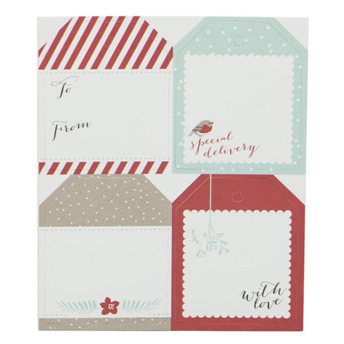 Busy B Christmas Tags and Ribbon