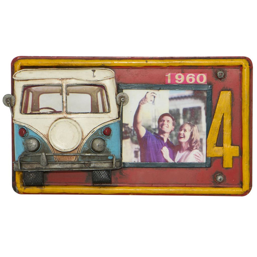 Licens Plate Campervan Photo Frame