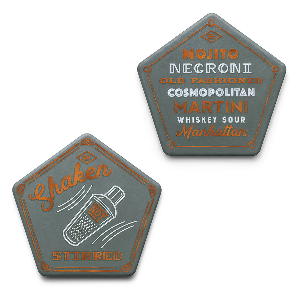 Heren Hardware Pentagon Coasters (set van 4)