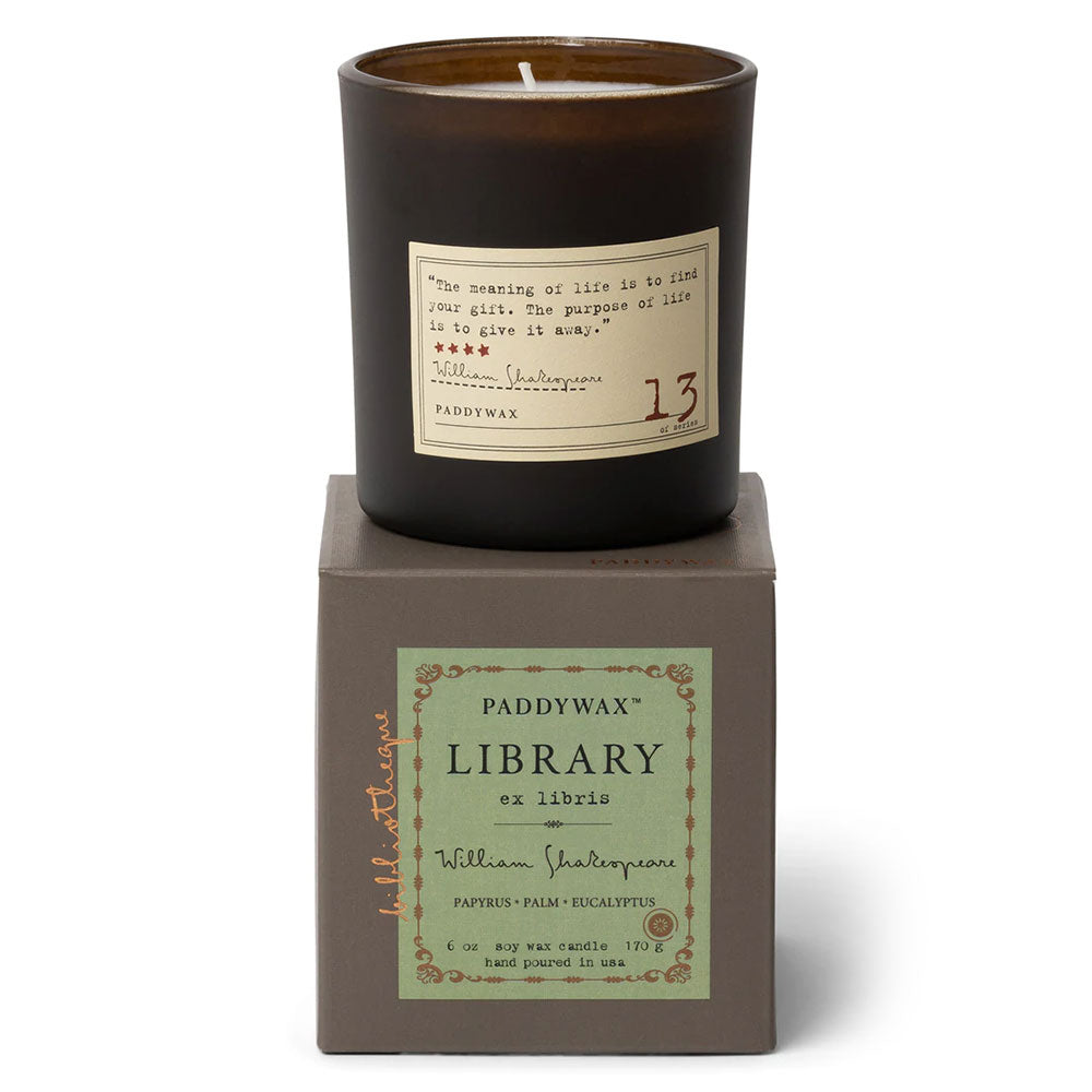 Paddywax bibliotek bokset lys 6oz