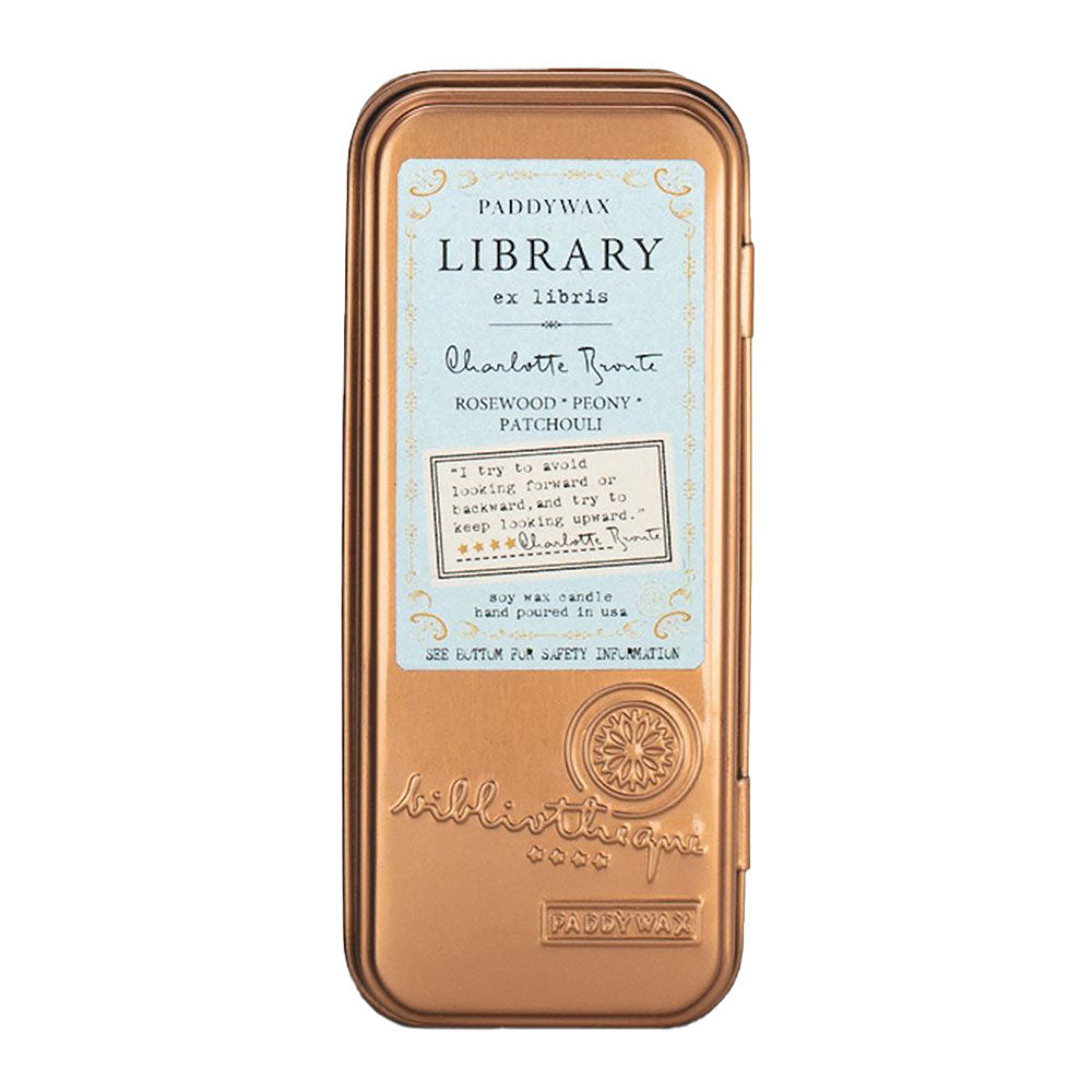 Paddywax Library Two Wick Travel Bougie en boîte