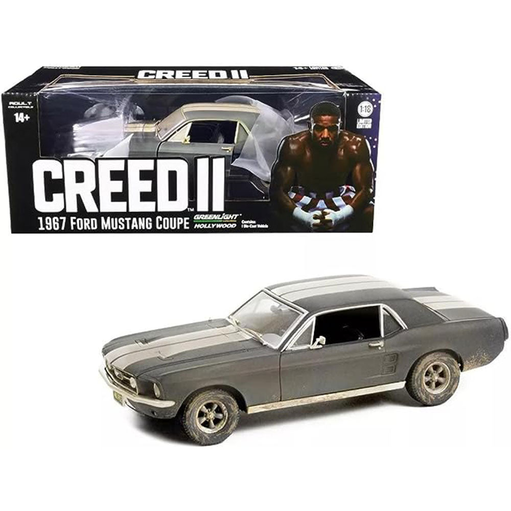 1967 Ford Mustang Weathered Adonis Creed II 1:18 Model Car