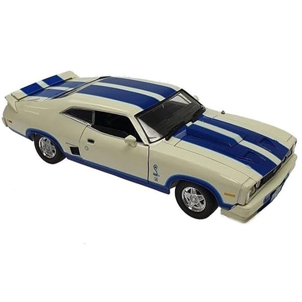 Ford Falcon med Blue Stripe 1:32 Modellbil (vit)