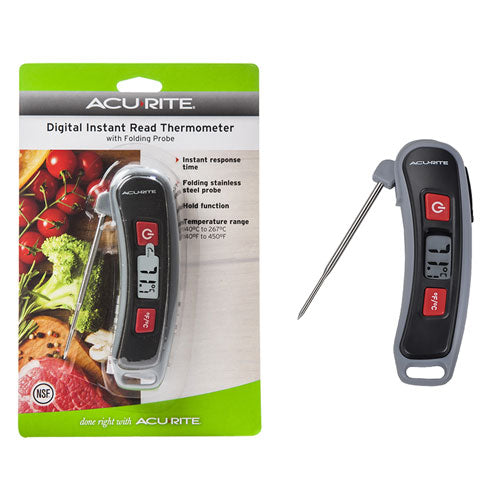 Acurite Digital Instant Read Thermometer with Folding Probe