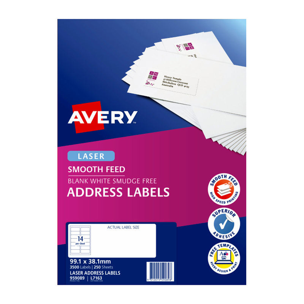 Avery Laser Labels 14Up 250pk