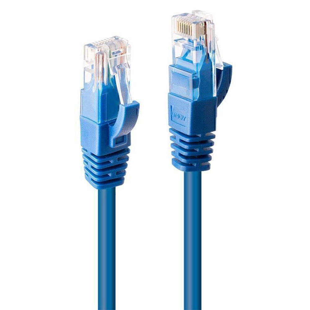 Cable de red Lindy Cat6 U/UTP Gigabit (azul)