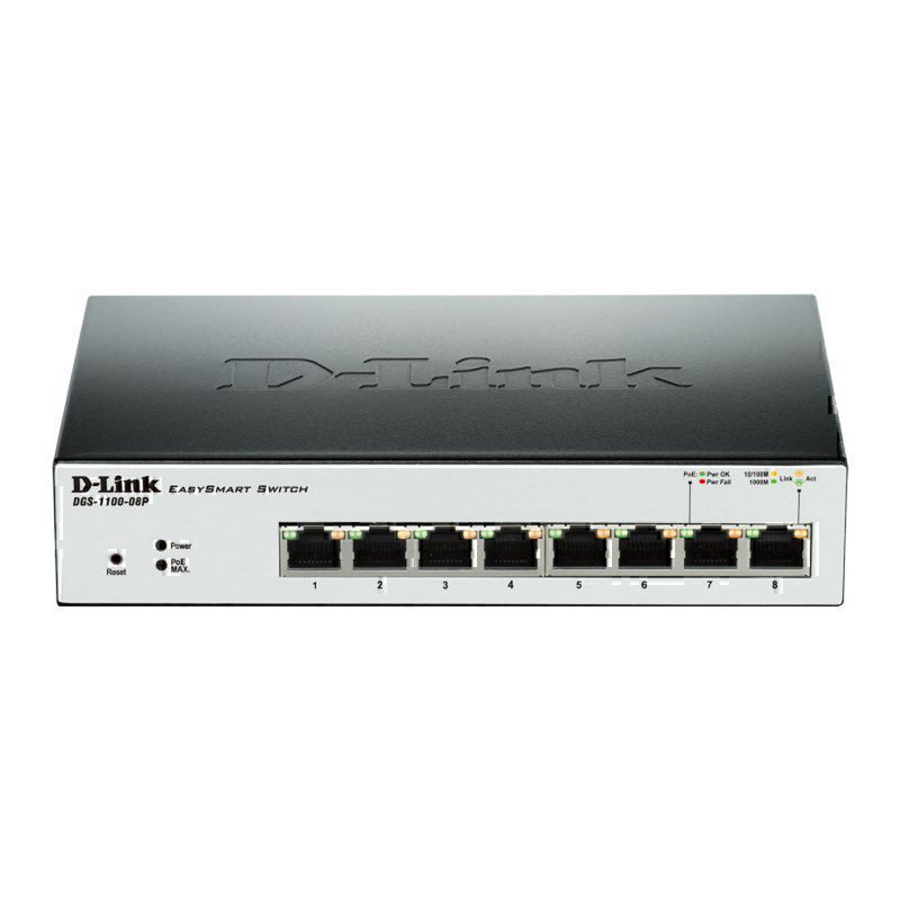 D-Link Switch de Poe gestionado Smart Gigabit de 8 puertos