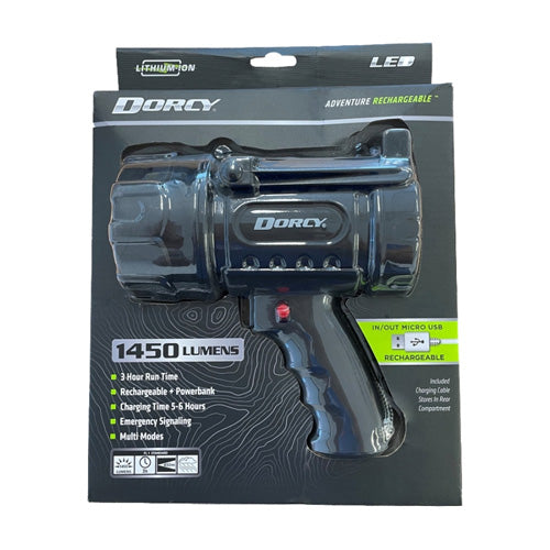 Dorcy Adventure Rechargeable 1450-Lumen LED Spotlight