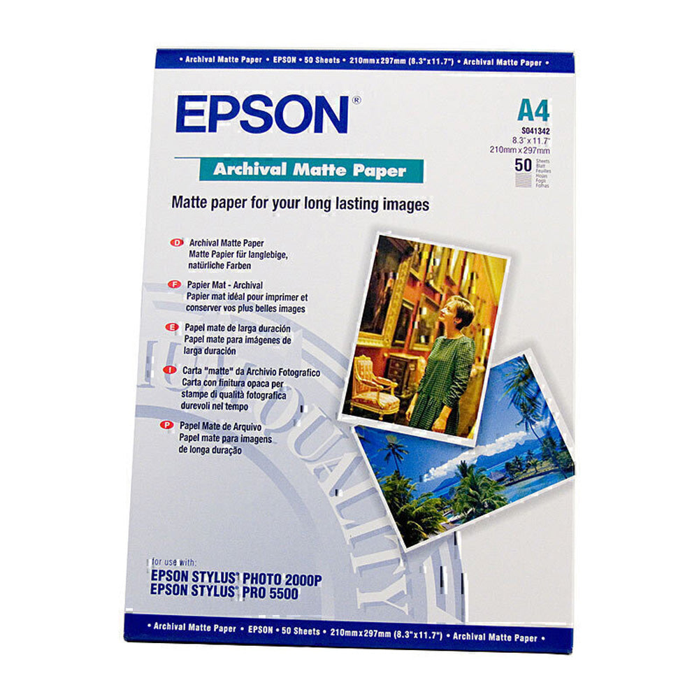 Papier mat d'archivage Epson 50pc