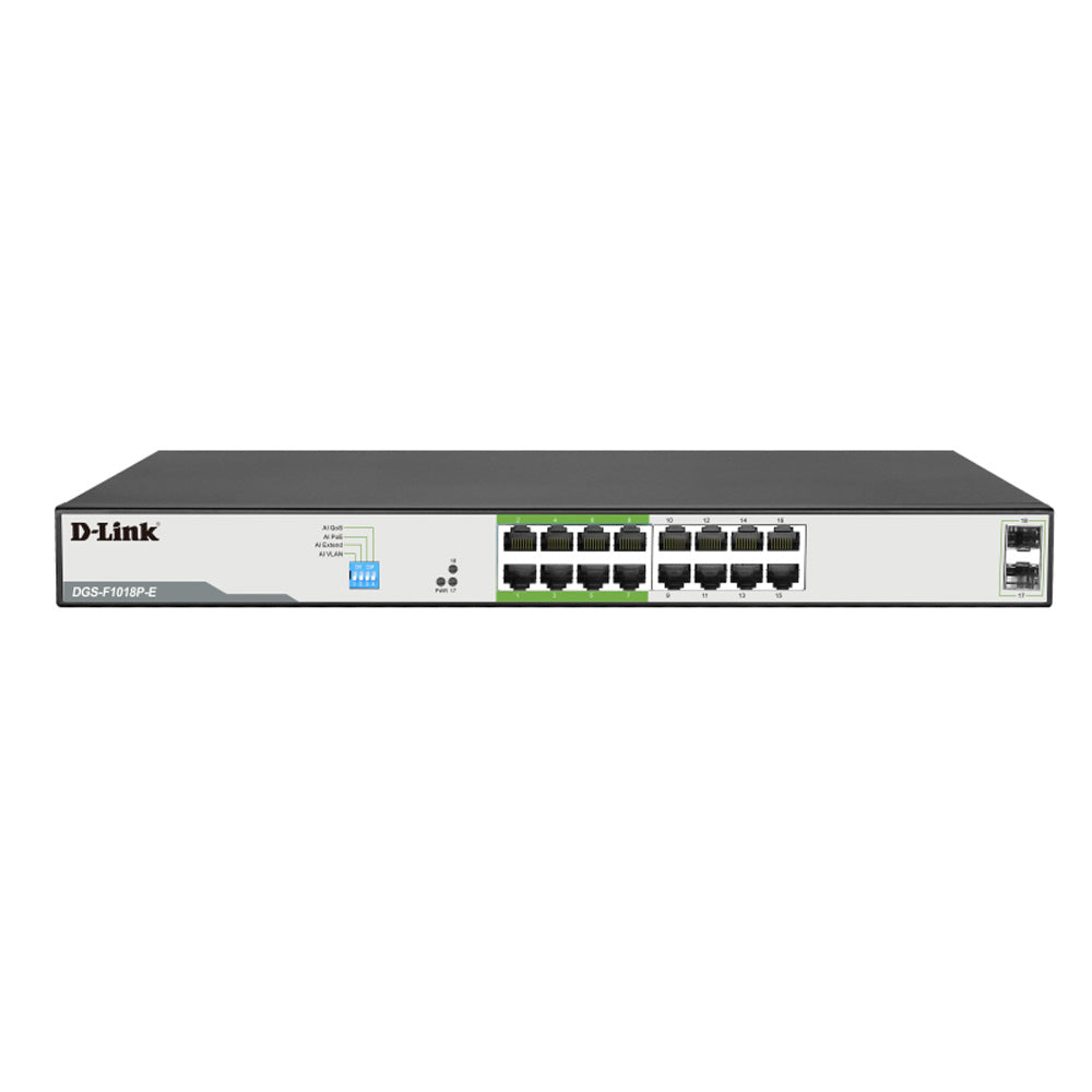 D-Link Gigabit Poe Switch met 2 uplink-poorten