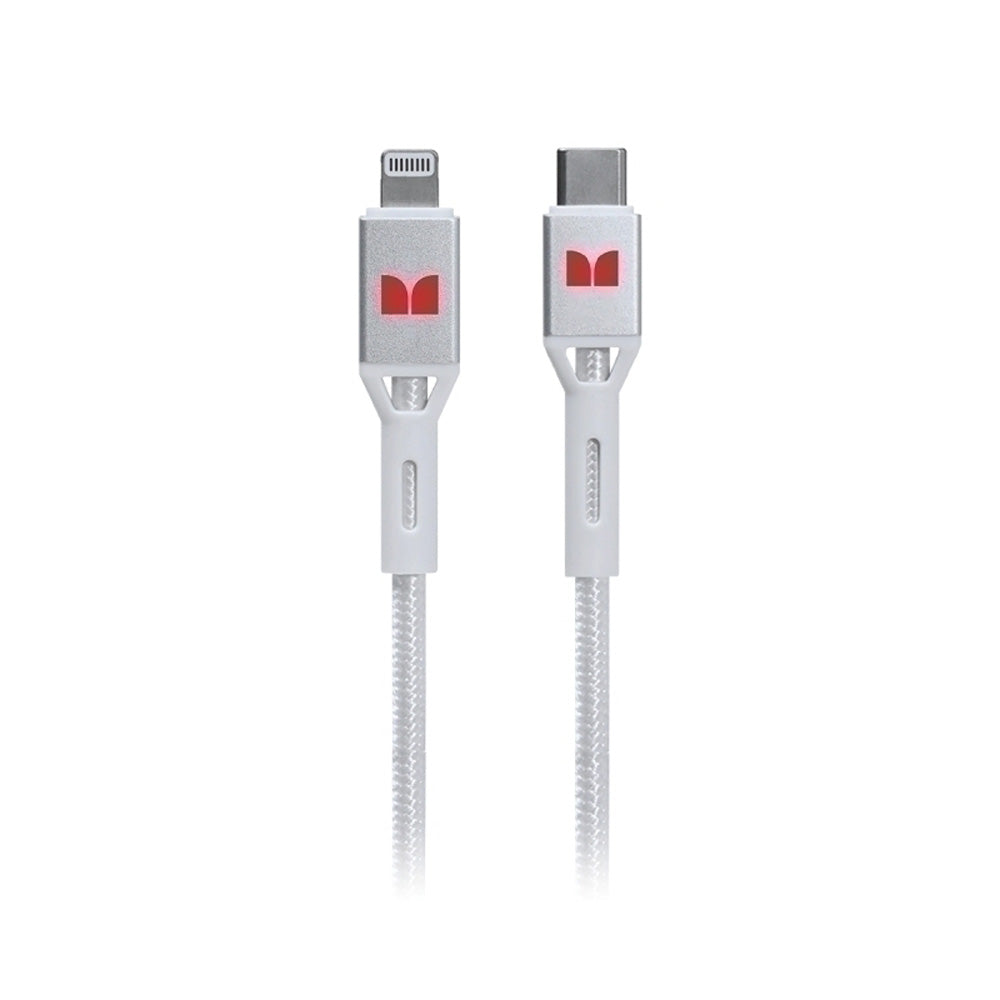 Monster Lightning naar USB-C-kabel 2m (wit)