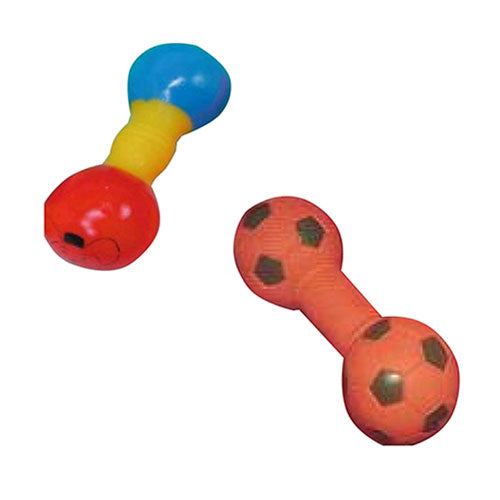 Elite Pet Squeaky Dumbell Dog Toy