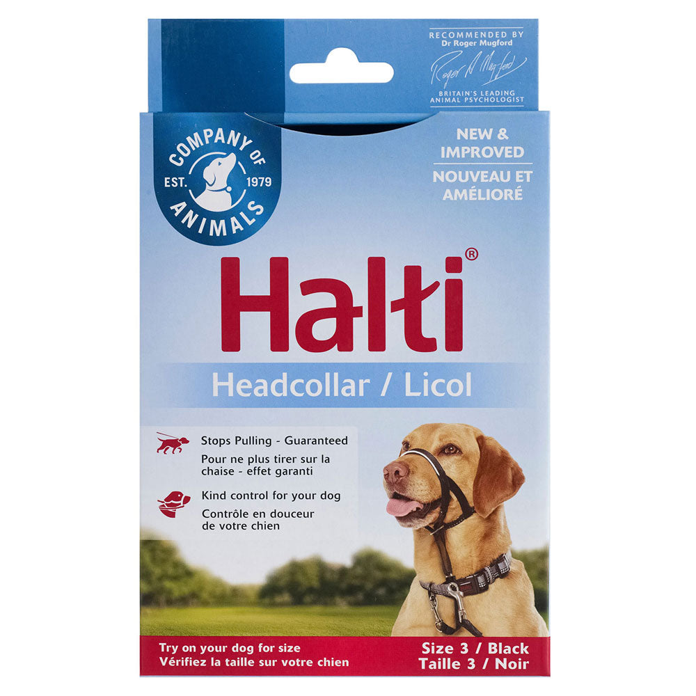 Halti Dog Head Collar (sort)