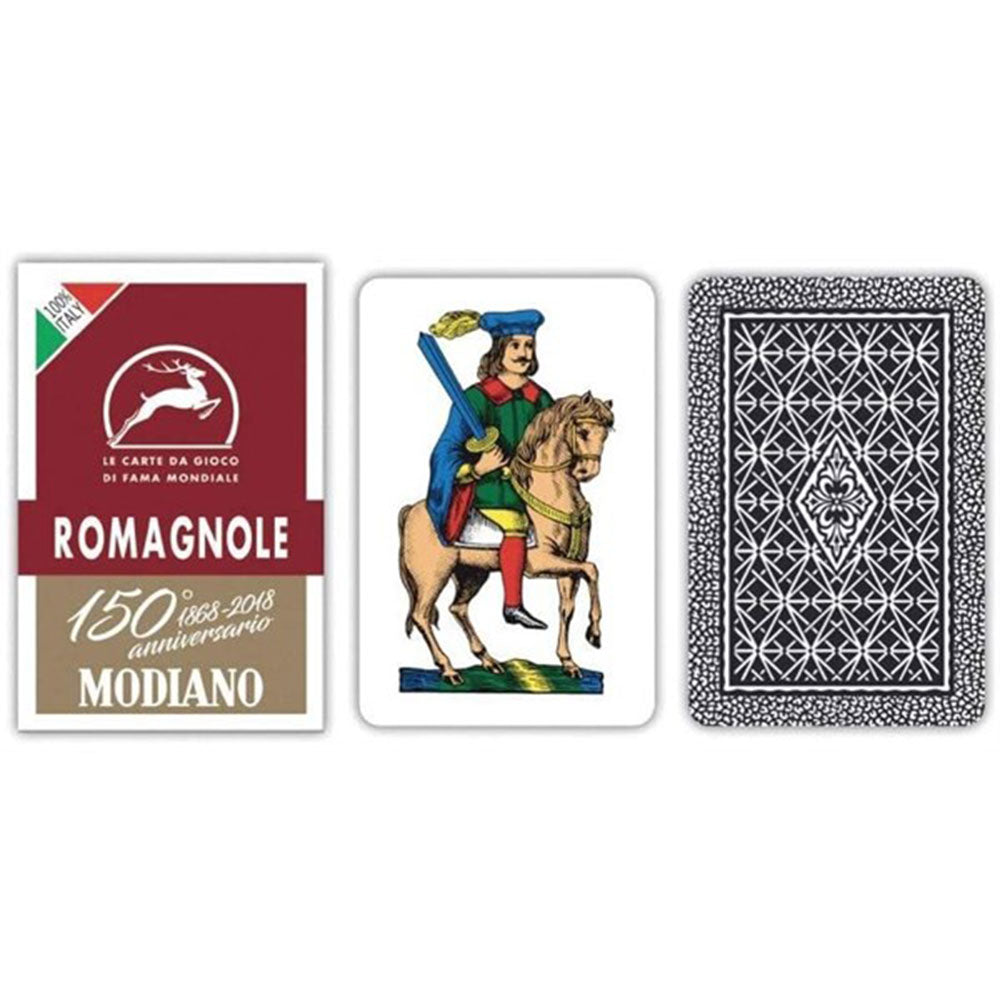 Modiano Romagnole Dark Red Cards