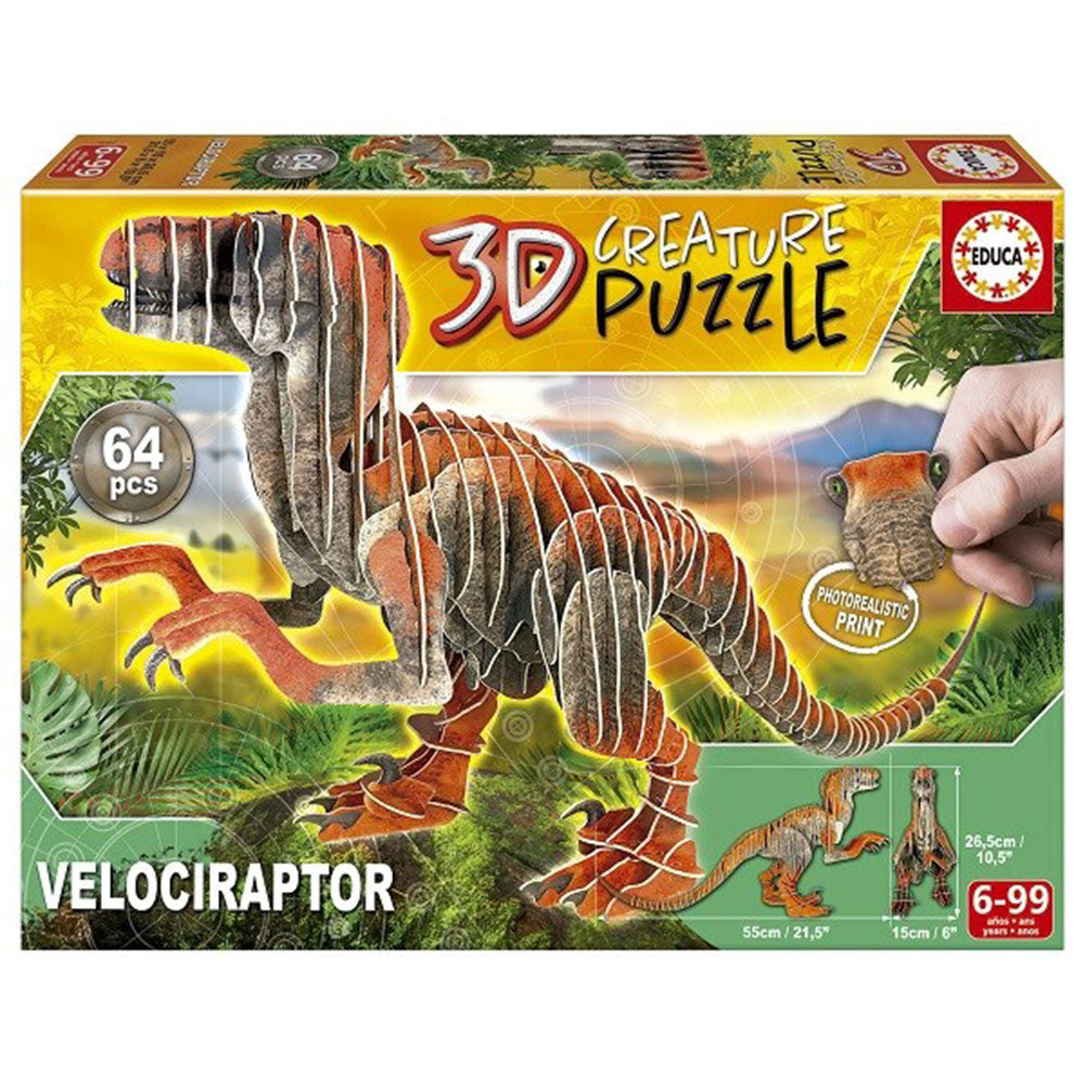  Educa 3D-Kreatur-Dinosaurier-Puzzle