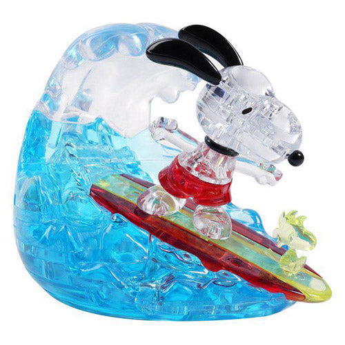 3D Crystal Jigsaw Puzzle Surfing Snoopy Figure