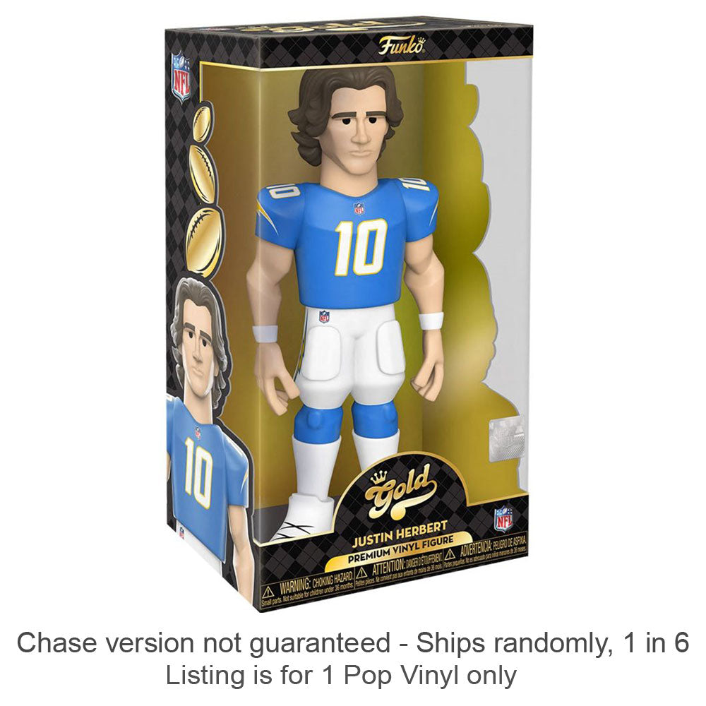 NFL: Justin Herbert Vinyl Gold Chase Ships 1 sur 6