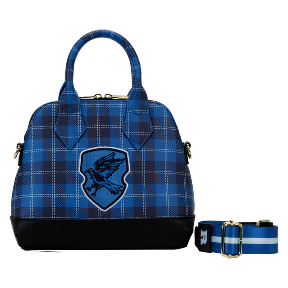 Hogwarts huis patch varsity plaid crossbody tas