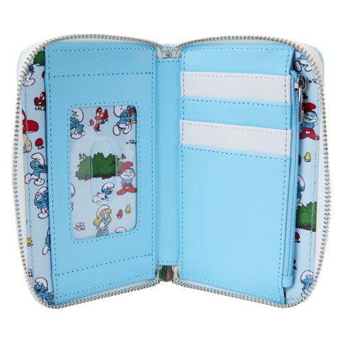 Smurfette Cosplay Zip Around Wallet