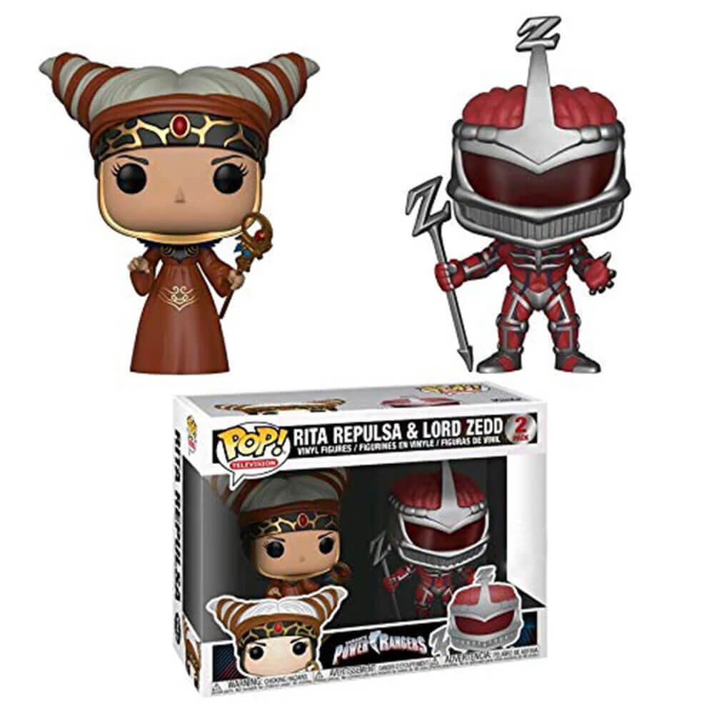 Power Rangers Rita Repulsa y Lord Zedd Us Pop! Vinilo 2 PK