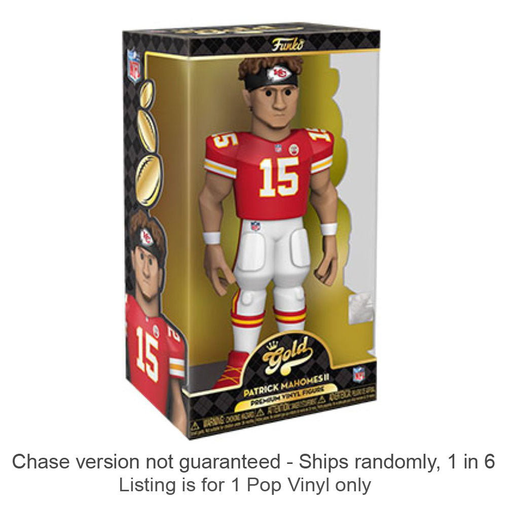  NFL Patrick Mahomes Vinyl Gold Chase wird 1 zu 6 ausgeliefert