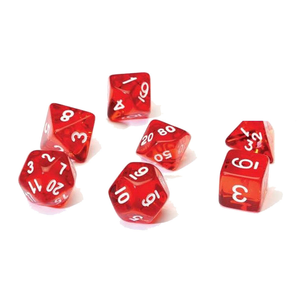 Sirius Translucent Resin Dice (ensemble de 7)