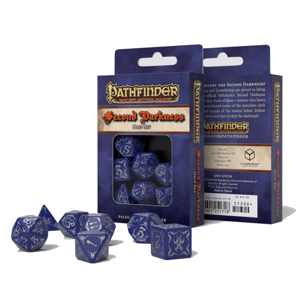 Q Workshop Pathfinder Dice (uppsättning av 7)