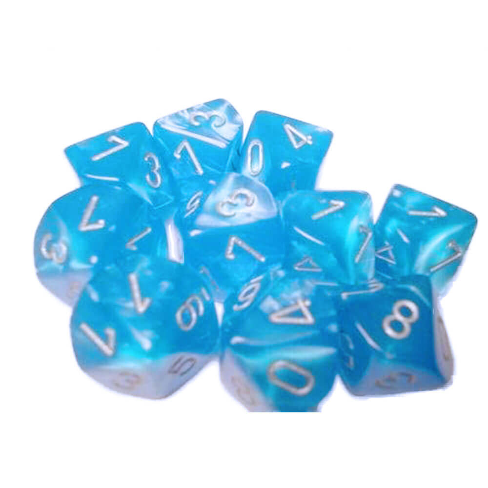 Conjunto de veludo de 10 mortes de Chessex D10 D10