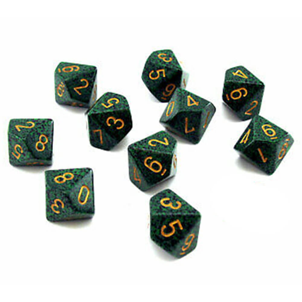 Set set di macchietto poliedrico di Chessex D10