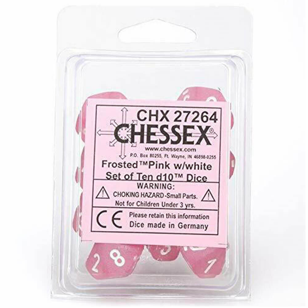 Chessex D10 Polyedrale 10-die matte set