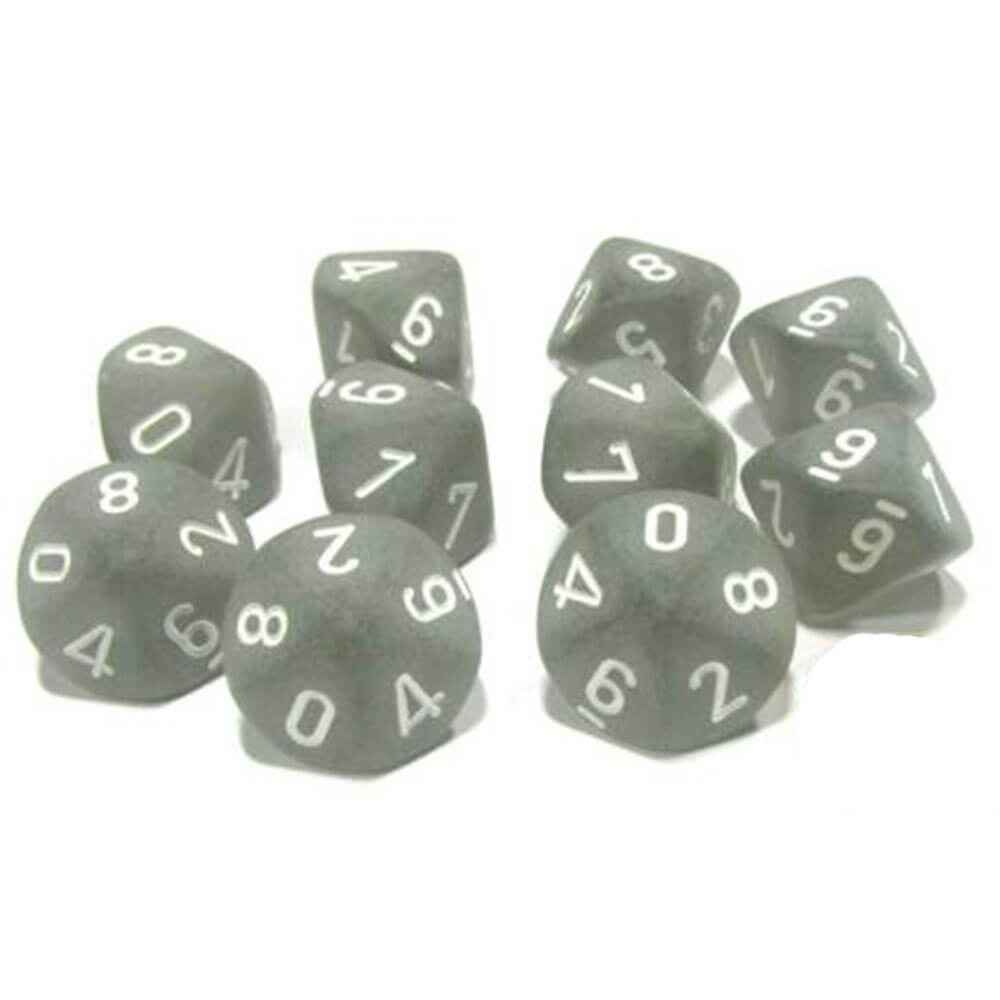 Chessex D10 Polyedrale 10-die matte set