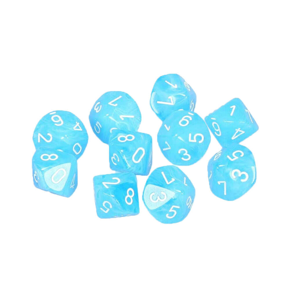 Set di cirri a 10 die1-die del Chessex D10 D10