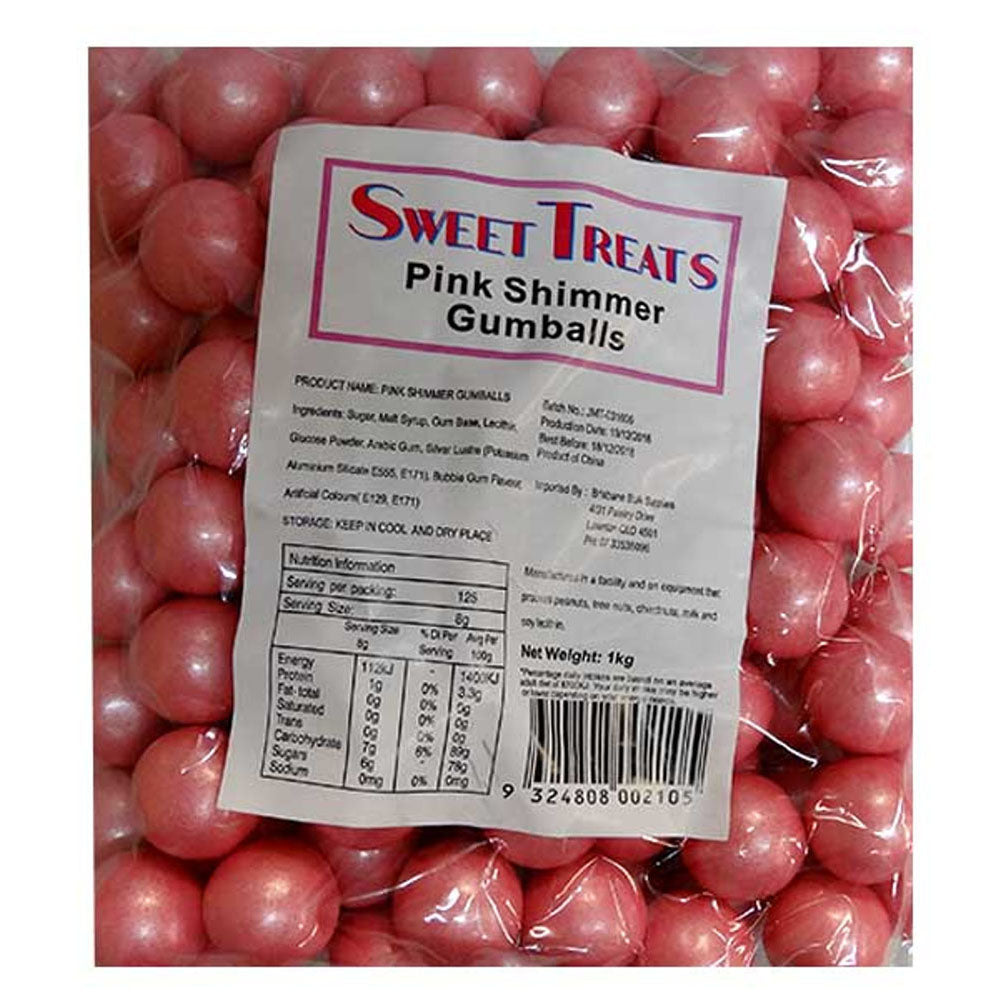 Zoete traktaties glinsteren Gumballs bulk 1 kg