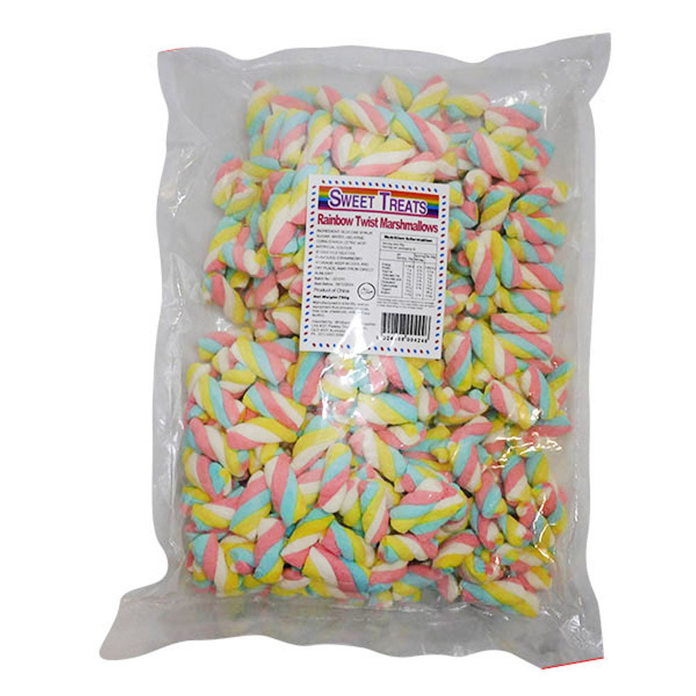 Zoete traktaties marshmallow wendingen 750G