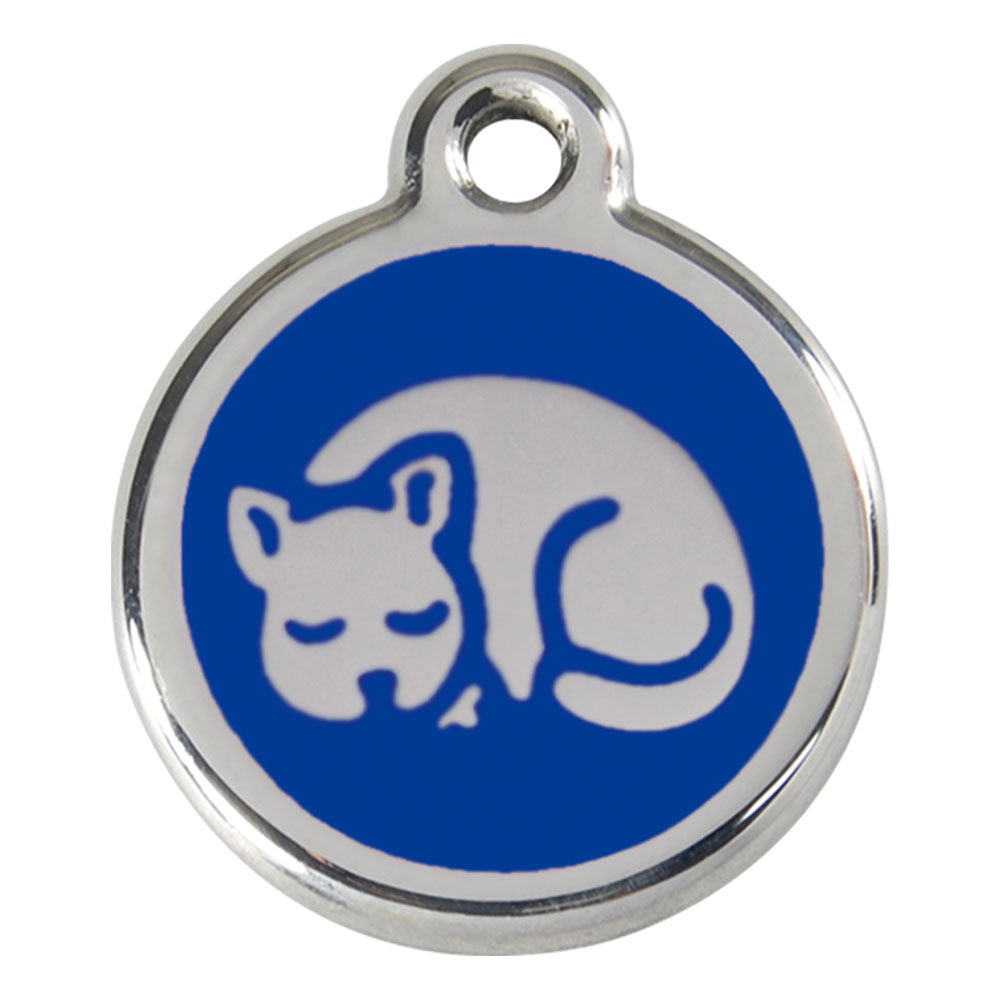 Stainless Steel Kitten Enamel Cat Tags (Small)