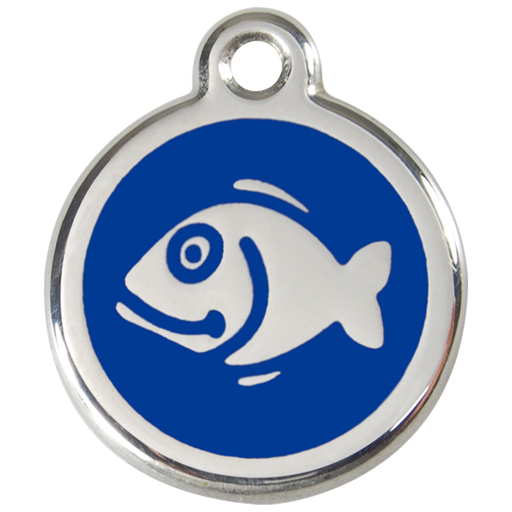 Roestvrij stalen email Fish Cat Tags (klein)