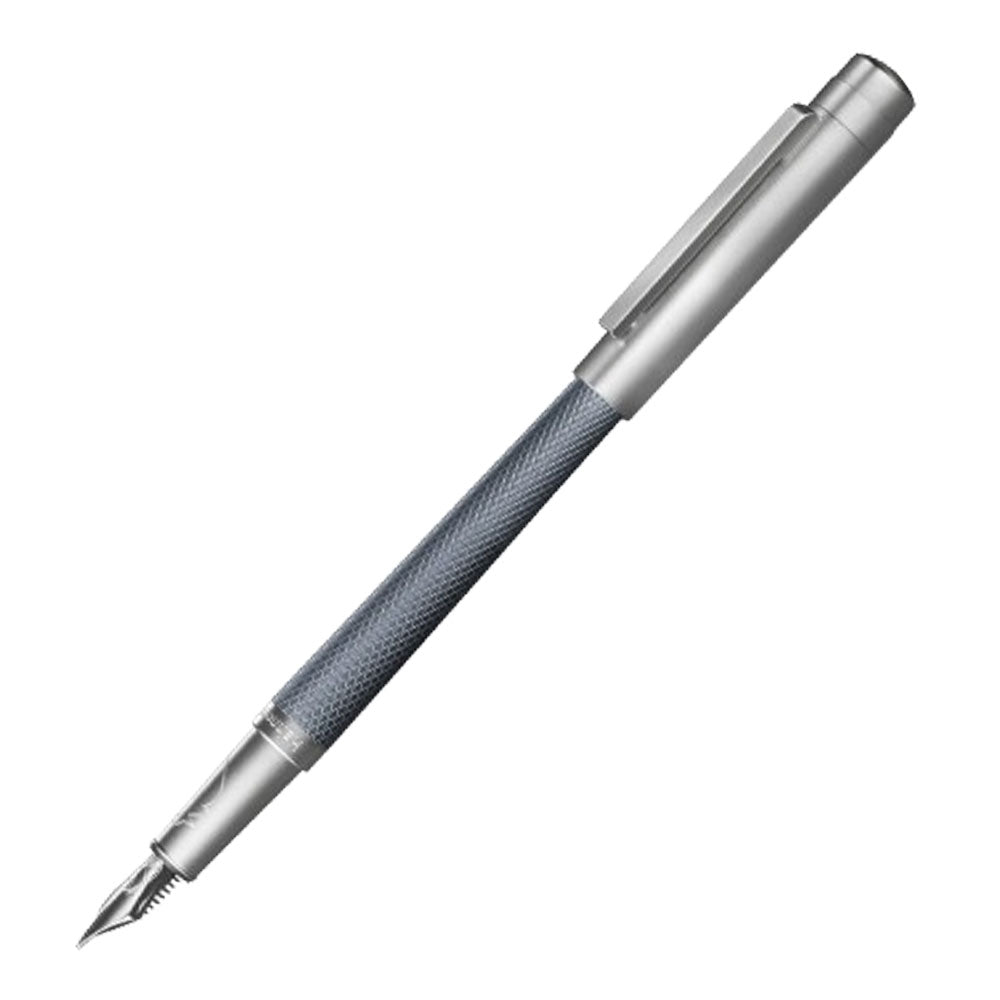 Guilloche Rhodium gecoat 18K Fountain Pen (Slim)