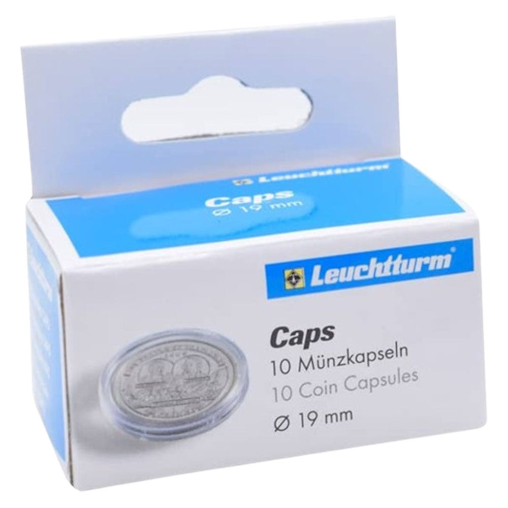 Capsules de monnaie Leuchtturm 10pk (de la taille 10-19)