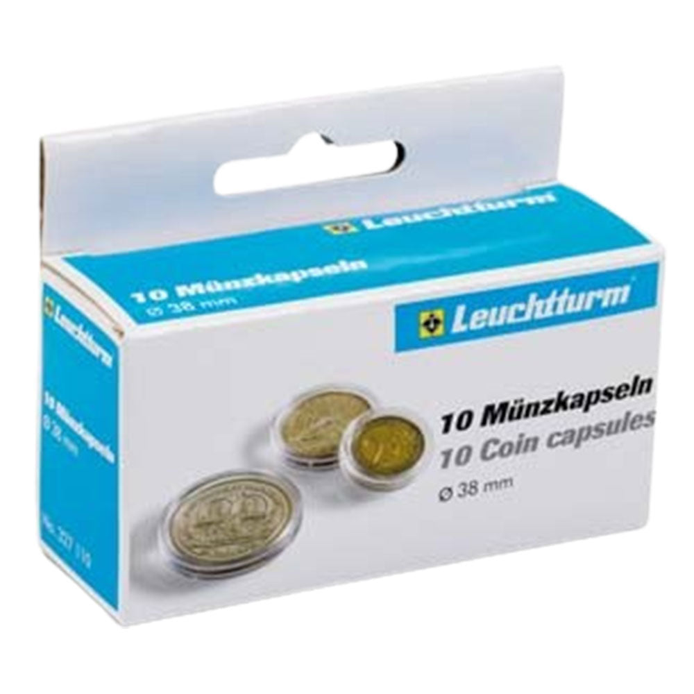 Leuchtturm Coin Capsules 10pk（サイズ30-39から）