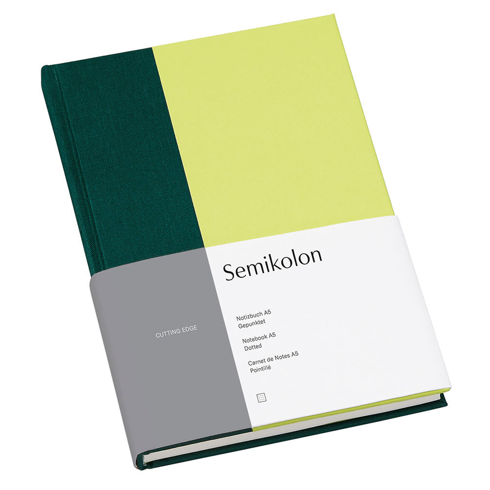 Semikolon prikkede A5 -notebook